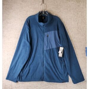 Balance Collection Outdoor Fleece Jacket Full Zip Mens XXL Key Largo Blue NWT